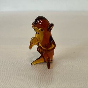 Vintage Glass Monkey Figurine